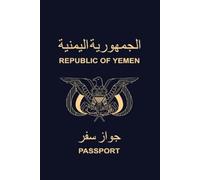 Republic of Yemen Yemeni Passport Softcover Themed Lined 6'' x 9'' Notebook / Journal 120 pages