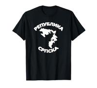 Republika Srpska RS Srpska Bosna Repubblica di Srpska bianco Maglietta