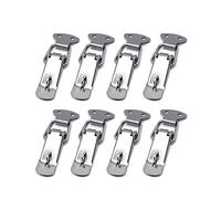 Repuhand 8 Pezzi Chiusure a Leva Fermaglio a Molla, in acciaio inox, per Morsetti a clip per Chiusura Cassetto, Scatola Attrezzi, Armadio, Armadietto, Scatola