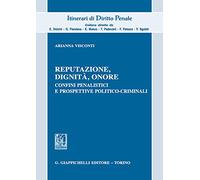 Reputazione, dignità, onore. Confini penalistici e prospettive politico-criminali