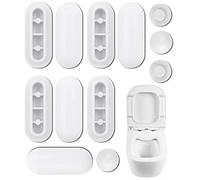 REQAG 12 pezzi Set Gommini per copriwater originale, Paracolpi per Sedili WC, in Plastica, Paraurti Universale Tampone Anti-Rumore del Water