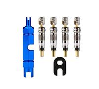 REQAG 6 Pezzi Valve Core Remover Repair Tool Multifunzione Rimuovere Attrezzidel del Nucleo della Valvola di Bicicletta per Presta Schrader con Presta Corpi Valvola e Cap, per Road Bike