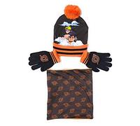 REQUETEGUAY Cappello, Sciarpa tubolare e Guanti Naruto per bambini | Set invernale Naruto, Cappello, Mutandine da collo con fodera interna e guanti