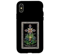 Requiescat in Pace Rest Peace RIP Cross Custodia per iPhone X/XS