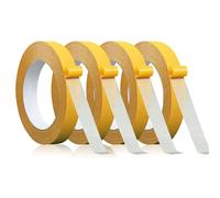 Reroon 4 Rolls Double Sided Fabric Tape for Clothes Pants Dress & Curtains | 1 in x 33 FT Heming Tape No Sew No Iron for Fabric Repairs | High Adhesive but Removable Residue free Scrapbook Supplies