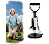 REROON Standing Aid, Height Adjustable Mobility Riser (41-61cm), Elderly Lift Assist Device with Non-Slip Base, Helps Seniors & Disabled to Stand Up, Walk Safely, Do Housework/Gardening，Silver