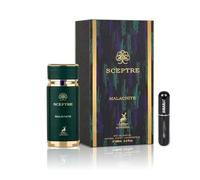 RESAES Resistant and aesthetic Profumo Sceptre Malachite 100 ml, profumo arabo unisex a lunga durata EDP, include atomizzatore ricaricabile da 5 ml, fragranza agrumata, floreale e legnosa con note