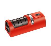 Resargabile affilacoltelli elettrico: dispositivo di affilatura professionale per coltelli e, strumento automatico per una cucina robusta per affilare rapidamente le lame, pratico accessorio