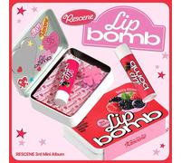 RESCENE [LIP BOMB] 3° Mini Album LIP BALM Ver/QR + Custodia in latta + 2 ades...