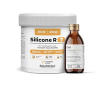 Gomma siliconica per Stampi Morbidissima R7, Ideale per Realizzare stampi in Silicone, inodore e facile da usare, 7 shore, DIY, silicone per stampi fai da te (500 gr)