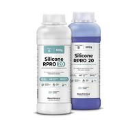 Reschimica Silicone per Stampi Media Durezza R PRO 20 (1 kg) Atossico | Gomma Siliconica per Stampi Facile da Usare 1:1, Silicone Liquido Alta Resistenza per Colata Resina, Gesso, Modellismo e DIY