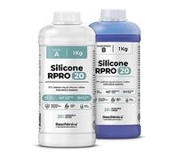 Reschimica Silicone per Stampi Media Durezza R PRO 20 (2 kg) Atossico | Gomma Siliconica per Stampi Facile da Usare 1:1, Silicone Liquido Alta Resistenza per Colata Resina, Gesso, Modellismo e DIY