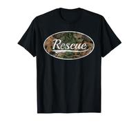 Rescue Camouflage Vintage Throwback Aesthetic Maglietta