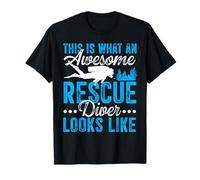 Rescue Diver Primo Soccorso Immersioni subacquee Rescue Diver Instuctor Maglietta