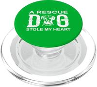 Rescue Dog ha rubato il mio cuore adozione amore PopSockets PopGrip per MagSafe