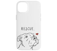 Rescue Dog Pitbull Disegno Salvataggio Mamma Adotta Non Negozio Custodia per iPhone 14 Plus
