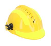 Rescue Hard Hat, with Adjustable Lining, Heat, and Shock Absorbing Slotted Safety Helmet, for Construction and Industrial Workplaces (Giallo)
