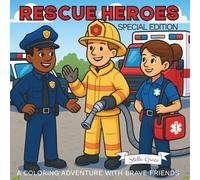 Rescue Heroes: A First Responder Coloring Book for Kids Featuring Firefighters, Police Officers, and EMTs.