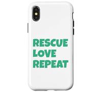 Rescue Love Repeat Custodia per iPhone X/XS