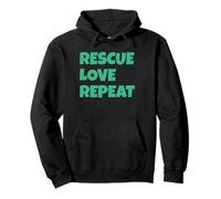 Rescue Love Repeat Felpa con Cappuccio