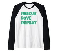Rescue Love Repeat Maglia con Maniche Raglan