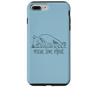 Rescue Love Repeat Sleeping Pitbull e Kitty, Shelter Pets Custodia per iPhone 7 Plus/8 Plus