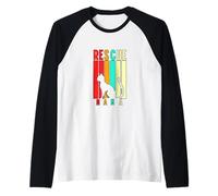 Rescue Mama Apparel Cat Rescue Mom Gift Cat Lover Adopt Cat Maglia con Maniche Raglan