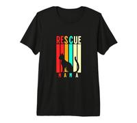 Rescue Mama Apparel Cat Rescue Mom Gift Cat Lover Adopt Cat Maglietta Premium