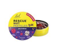 RESCUE Nuit KIDS - Graziosi sogni, pastiglie lampone senza alcool, senza zuccheri - lenitive, calmante e rilassante per bambini, favorisce il sonno sereno e riparatore, 50 g