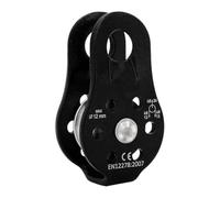 Rescue Pulley | Puleggia per arrampicata in alluminio | PULLEY OCCHI FIZIO SINGOLA SINGOLA 20KN | Attrezzatura per la sicurezza della sopravvivenza all'aperto | Trasporto di traverse in alta quota per