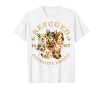 Rescued è il mio salvataggio animale preferito per l'adozione della razza Maglietta