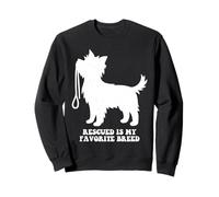 Rescued is My Favorite Razza Cane adozione Animale Domestico Salvataggio Felpa