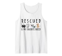 Rescued is My Favorite Razza Cute Cats Save Preventivo Canotta