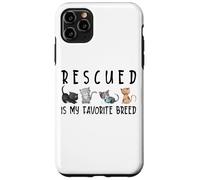 Rescued is my favorite razza Cute Cats Save Preventivo Custodia per iPhone 11 Pro Max