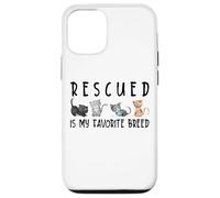 Rescued is my favorite razza Cute Cats Save Preventivo Custodia per iPhone 12/12 Pro
