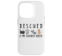 Rescued is my favorite razza Cute Cats Save Preventivo Custodia per iPhone 14 Pro