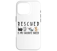Rescued is my favorite razza Cute Cats Save Preventivo Custodia per iPhone 16 Pro