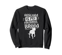 Rescued Is My Favorite Razza Salvataggio Cane di Salvataggio Cani Felpa