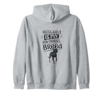Rescued Is My Favorite Razza Salvataggio Cane Salvato Cani Felpa con Cappuccio