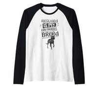 Rescued Is My Favorite Razza Salvataggio Cane Salvato Cani Maglia con Maniche Raglan