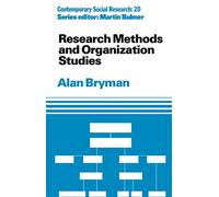 Research Methods and Organization Studies
