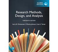 Research Methods, Design, and Analysis, Global Edition