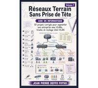 Réseaux Terrain Sans Prise de Tête Volume 7 (EDITION COULEUR): 10 projets corrigés pour segmenter une entreprise avec VLANs, trunks et routage inter-VLAN