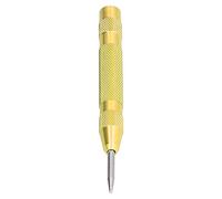 Resefinem Automatic Center Punch Acciaio Indurente Punch Punta Rimovibile Centrale Foro Strumento di Foratura Ideale Per Lavorazione Metallica Con Manico Laccio E Giallo