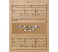 Reseller Inventory Log Book Listing Tracker for Small Business and Accounting note