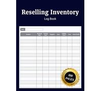 Reselling Inventory Log Book: Simple Record Keeping Inventory Journal to Track Purchases Sales Costs and Profits for Online Resellers Small Businesses and Flipping