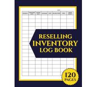Reselling Inventory Log Book: Track Sales, Purchases, and Profits | Inventory Tracker for Resellers, Small Businesses, and Online Sellers | 120 Pages