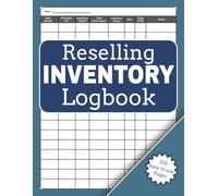 Reselling Inventory Logbook: Easy to use Record Keeping for Small and Large Online Resellers. Track Sales, Costs, and Profit Margins easily. Keep your business organised without the headaches.