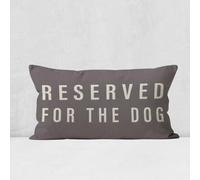 Reserved For The Dog, federa divertente per cuscino con cane, 50 x 30 cm, per divano e letto (grigio)