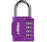 RESET-060 Lucchetto a 4 cifre, altezza utile 31 mm, viola, 1 pz